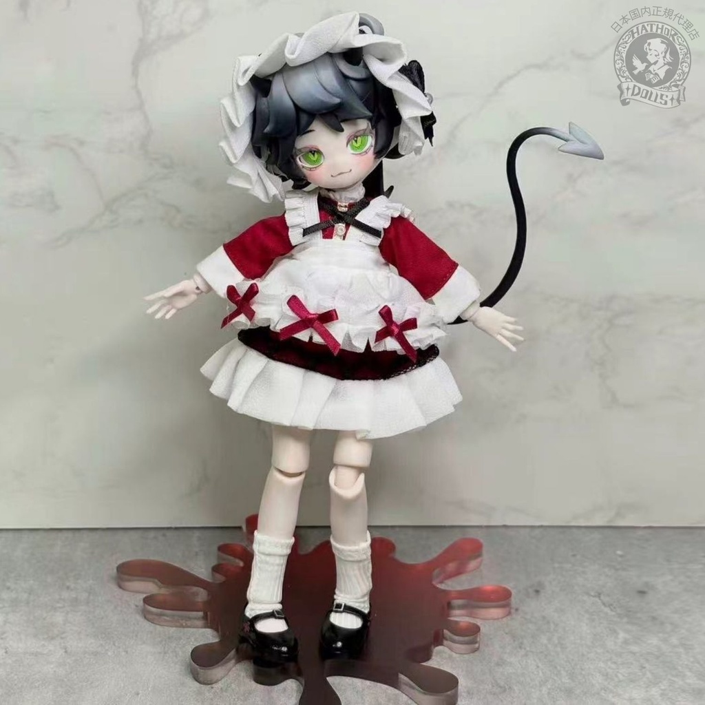 【即納】1/8 1/12 ob11  メイド風ドール服セット　ハウドメイド　2色展開