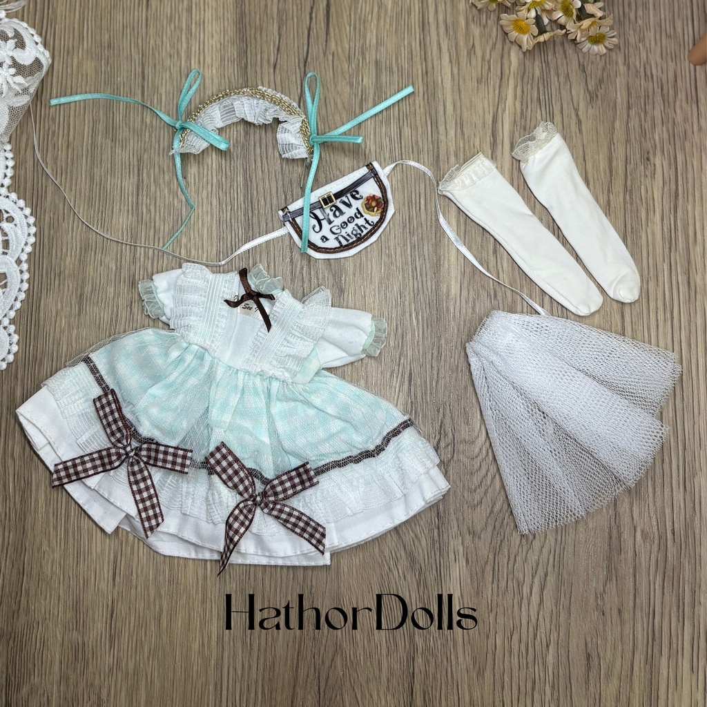 【即納】MSD 1/6サイズ ワンピース5点セット 1/6ドール服 BJD ミニスーパードルフィー 衣装