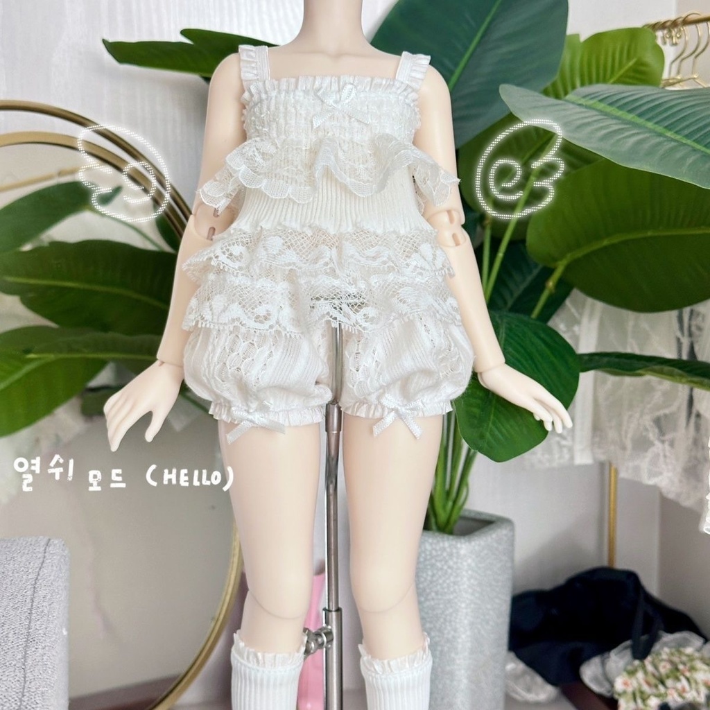 【即納】ドール洋服セット MDD パジャマドレスセット 2点入 ハンドメイド/1/4