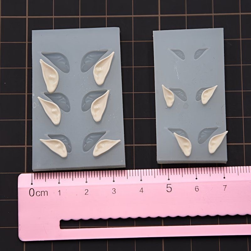 【即納】エルフ耳 シリコーンモールド|軽量粘土・樹脂粘土向け|大小2サイズセット(左右ペア)