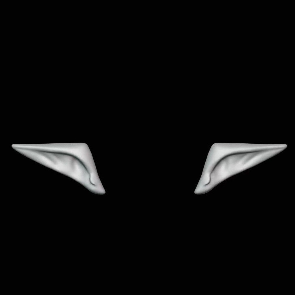 【即納】エルフ耳 シリコーンモールド|軽量粘土・樹脂粘土向け|1サイズセット(左右ペア)