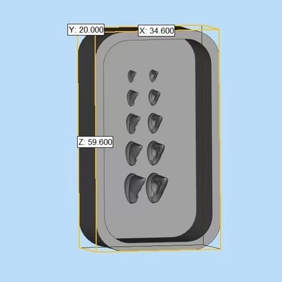 【即納】エルフ耳 シリコーンモールド|軽量粘土・樹脂粘土向け|1サイズセット(左右ペア)