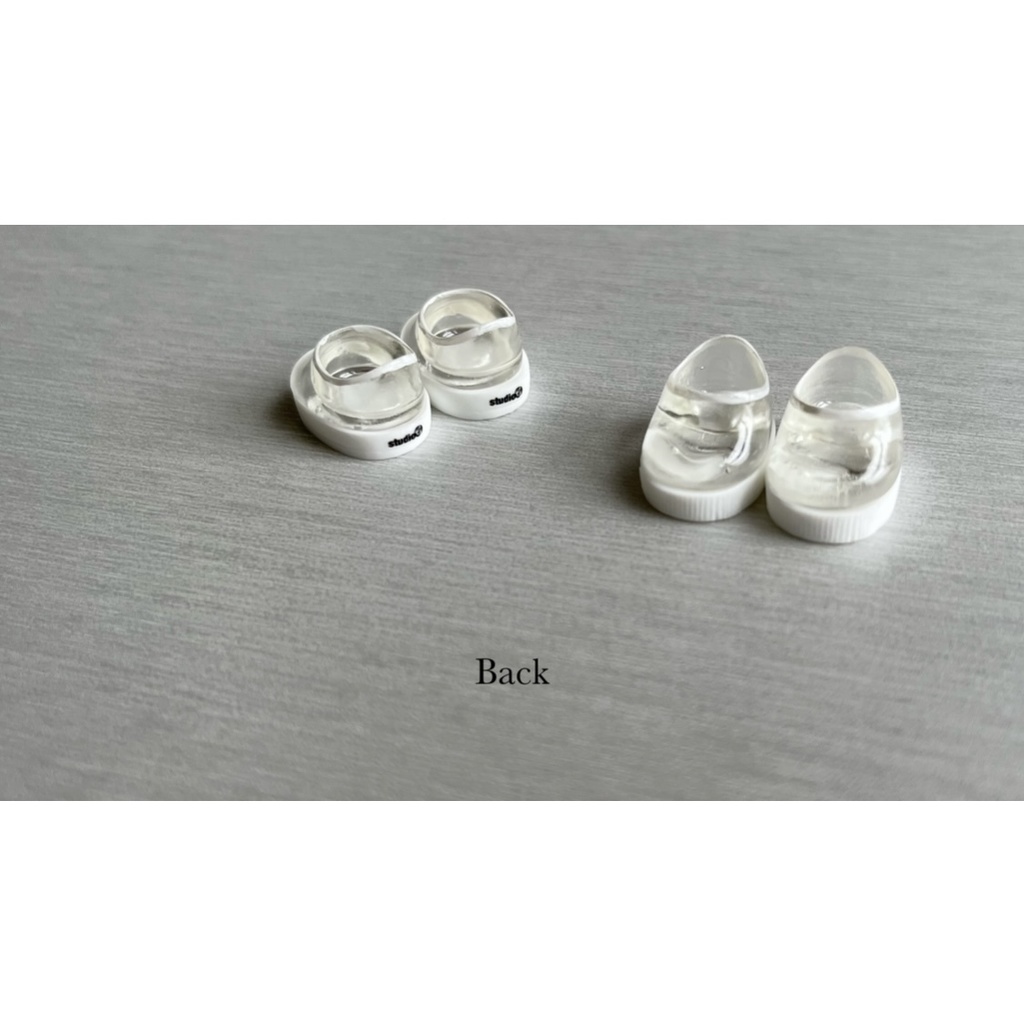 厚底シンプルシューズ(クリア)