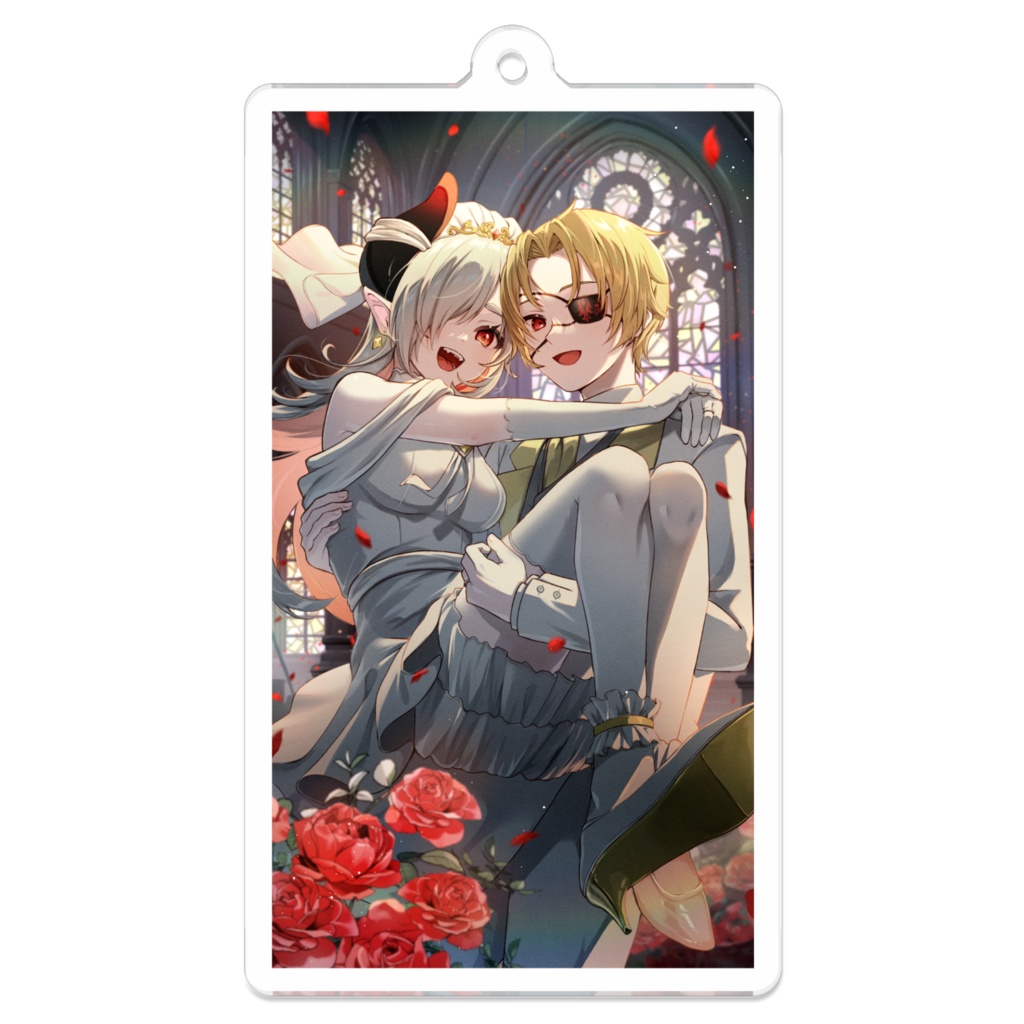 ディステル&李姫 ウエディングイラスト アクリルキーホルダー
