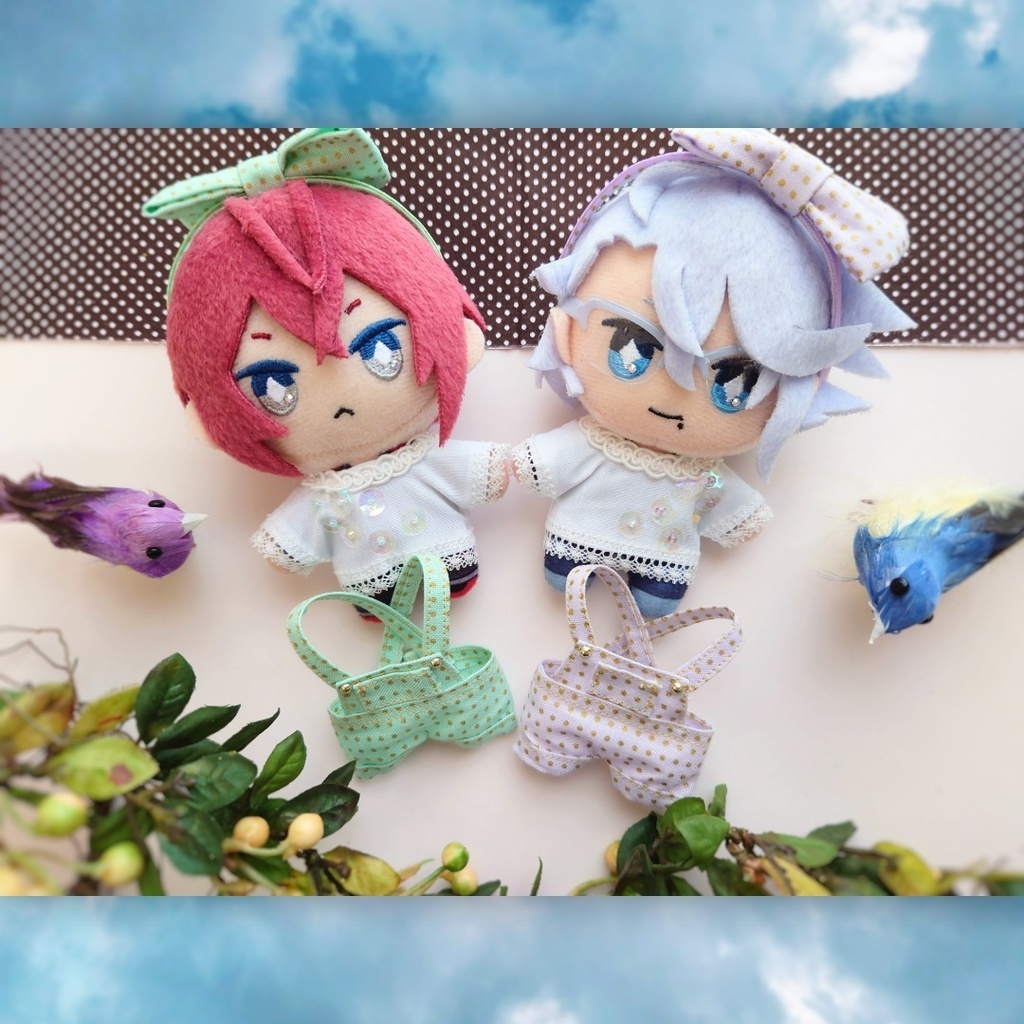 リボンサロペットセット・10cmぬい用