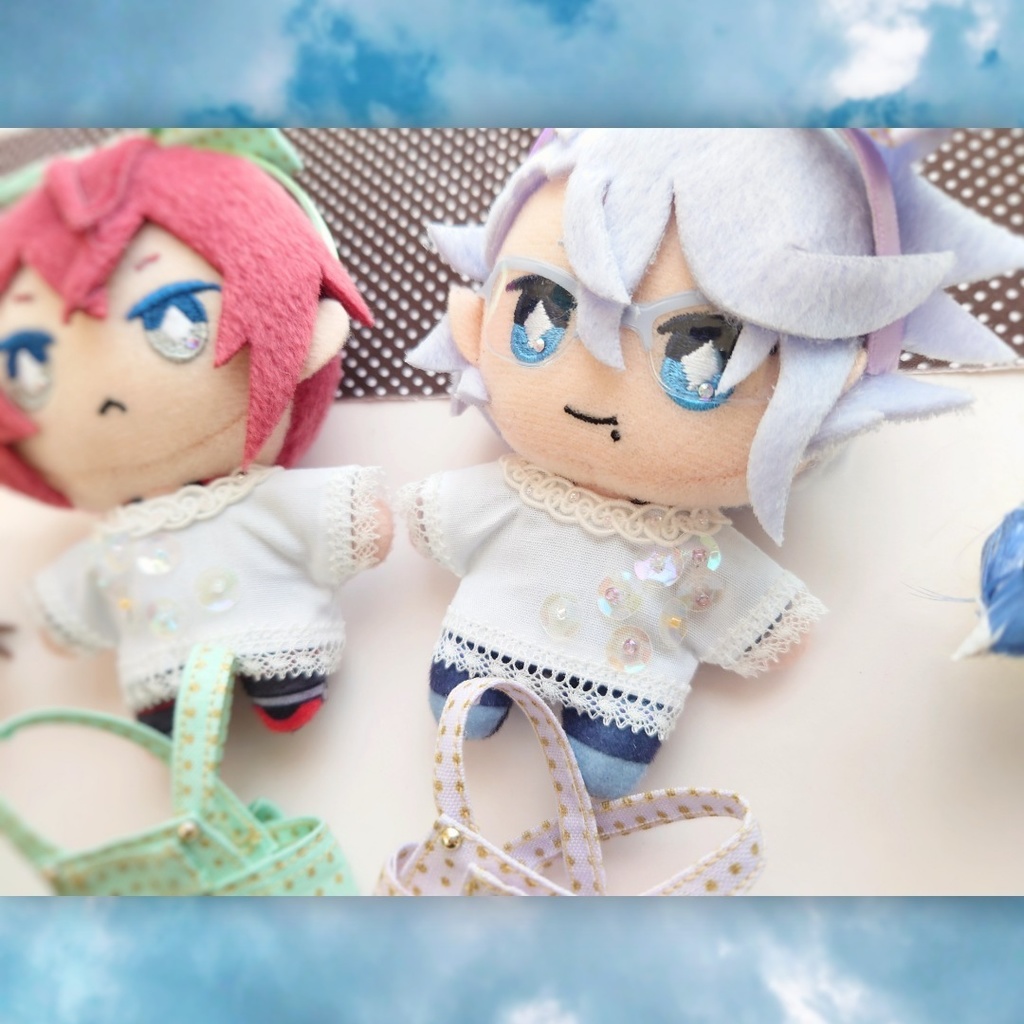 リボンサロペットセット・10cmぬい用