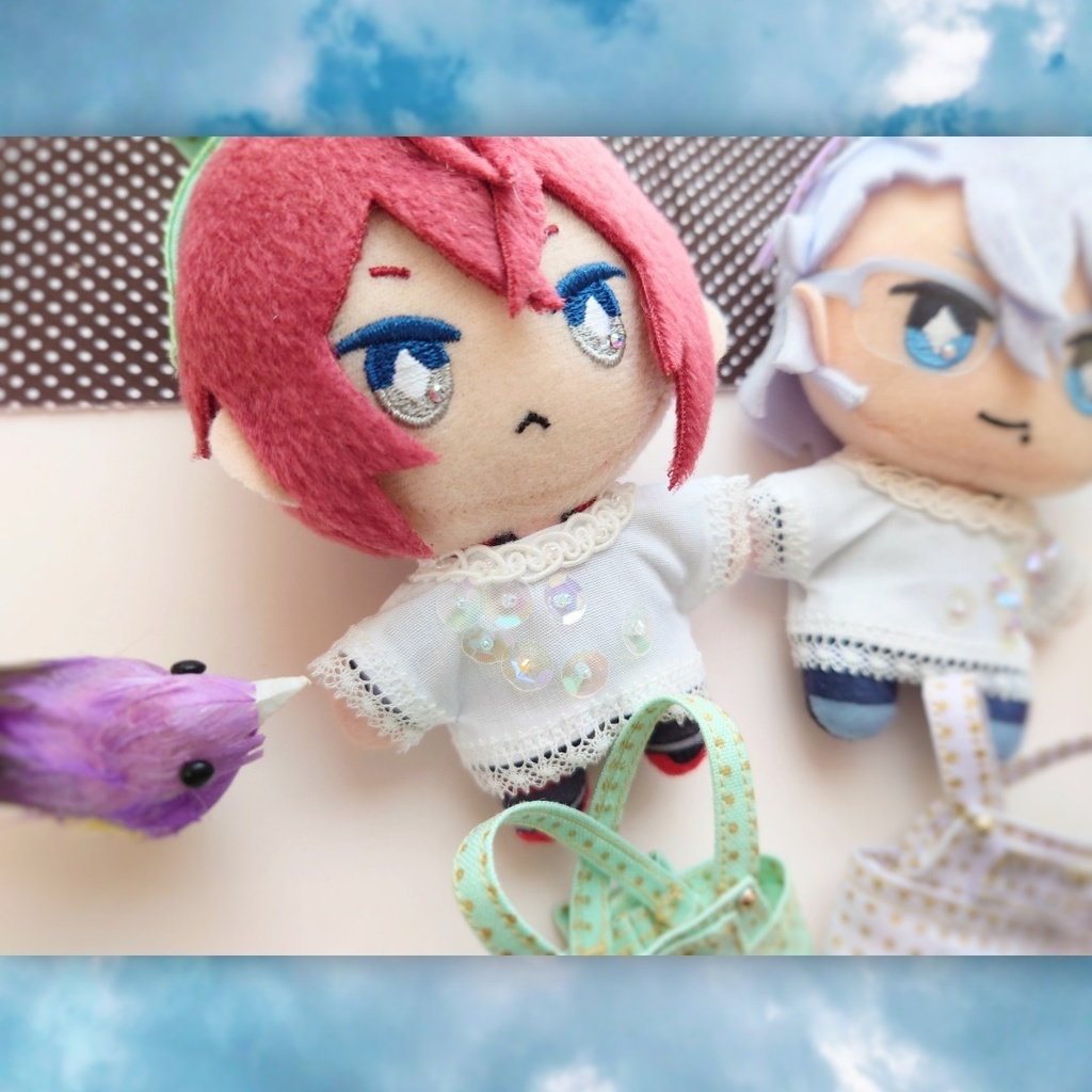 リボンサロペットセット・10cmぬい用