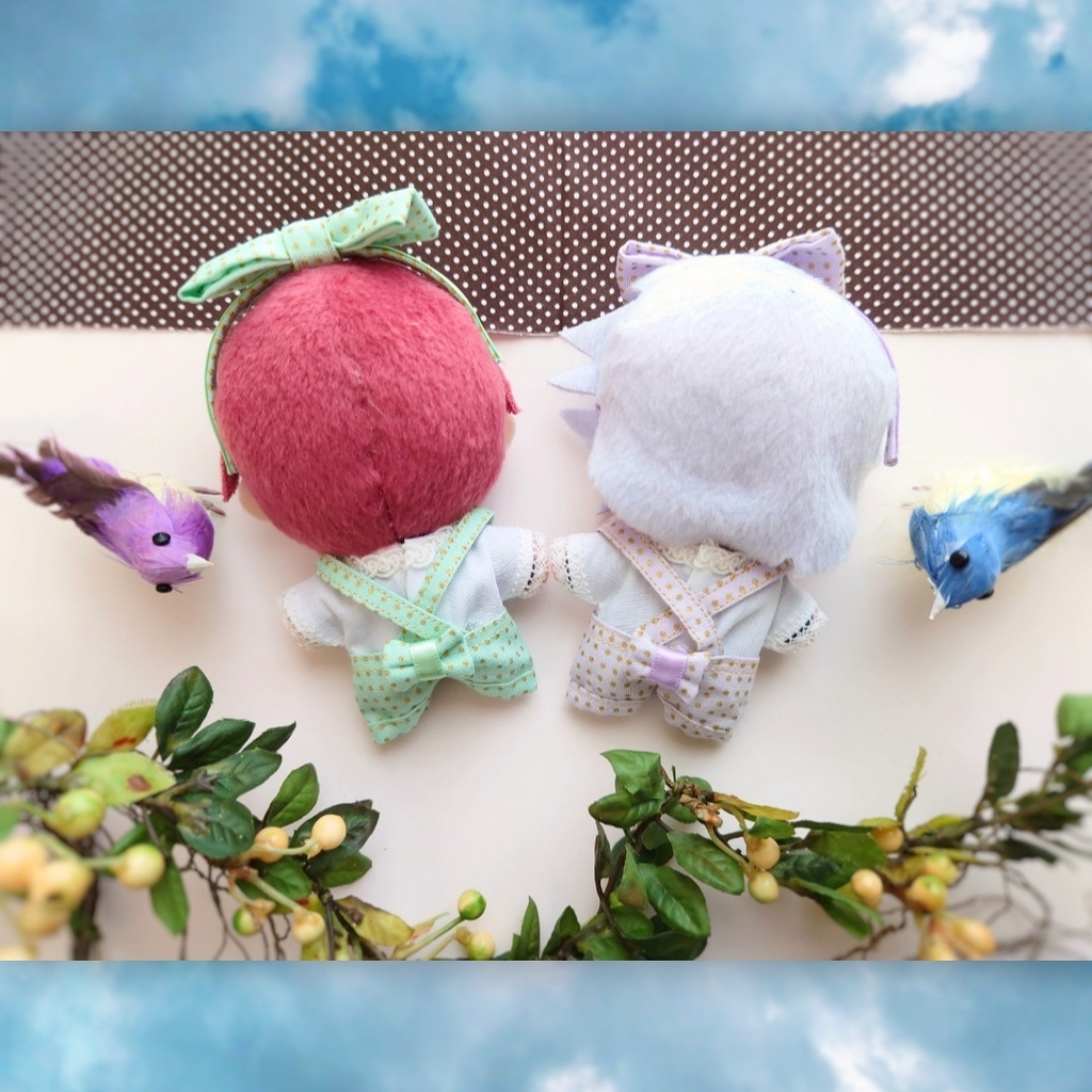 リボンサロペットセット・10cmぬい用