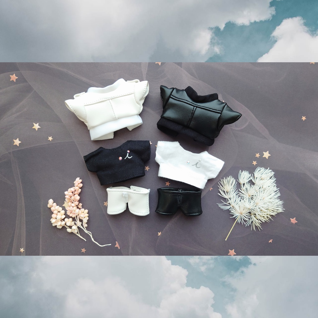 革ジャンセット(尻尾穴付き) 10cmぬい用