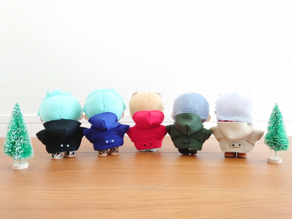 ダッフルコート(ファー無) 10cm〜12cmぬい用