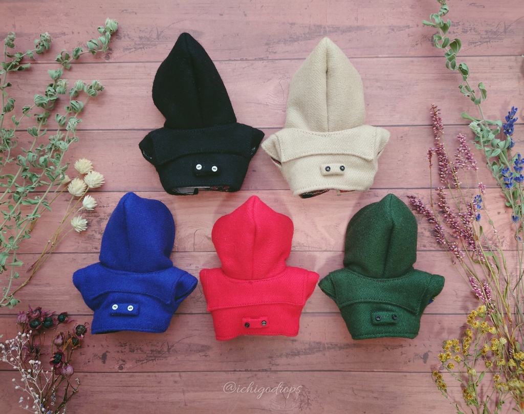 ダッフルコート(ファー無) 10cm〜12cmぬい用