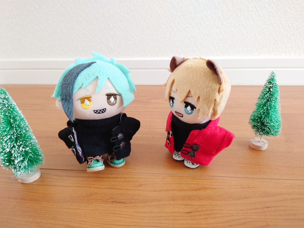 ダッフルコート(ファー無) 10cm〜12cmぬい用