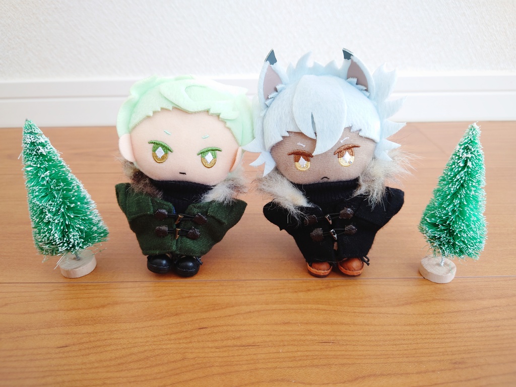 ダッフルコート(ファー有) 10cm〜12cmぬい用