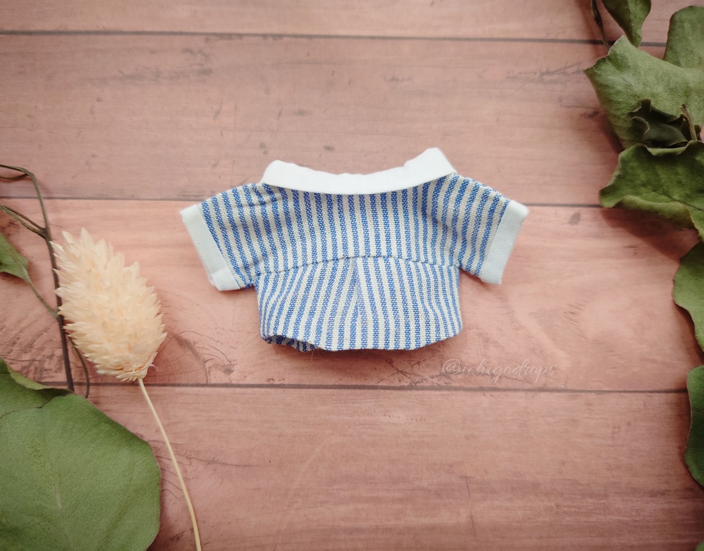 ストライプシャツ 10〜12cmぬい用