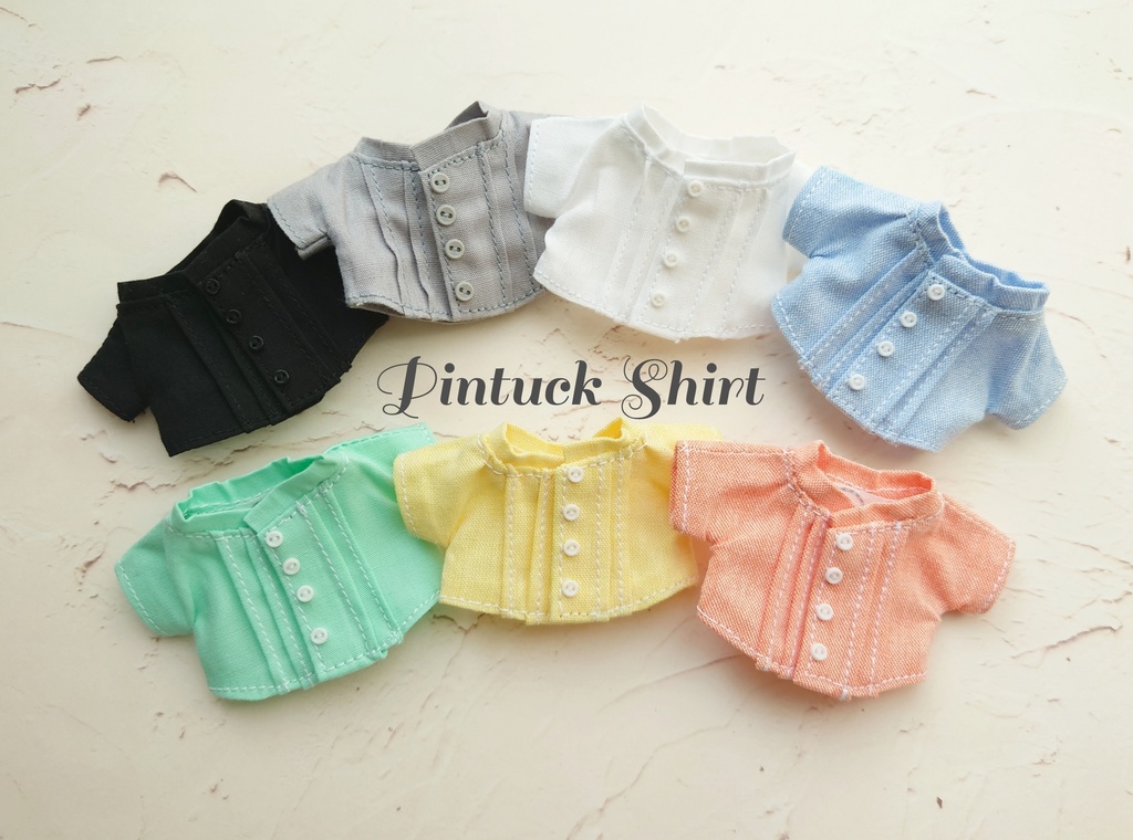 ピンタックシャツ　10〜12cm用