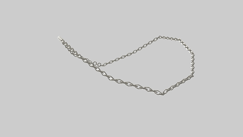 【3Dモデル】ネックレスチェーン