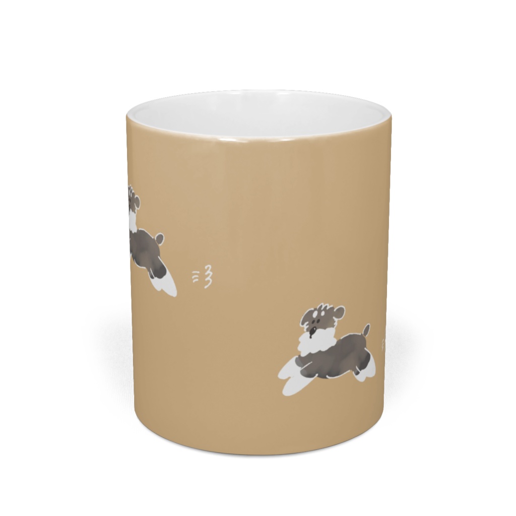 かけっこ大好きシュナウザー!ベージュ