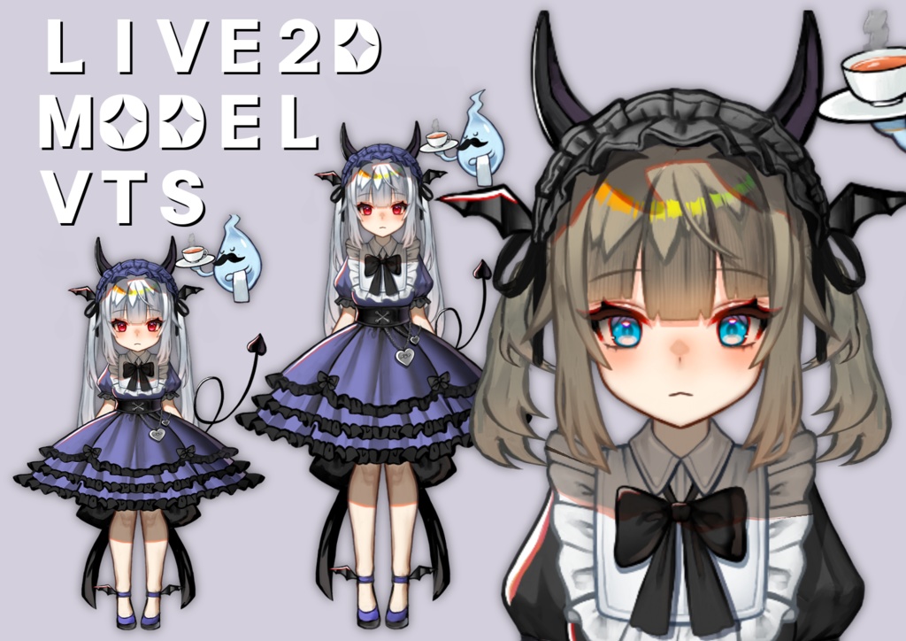 【LIVE2D MODEL】カスタム眠い悪魔ちゃん(VtubeStudio)