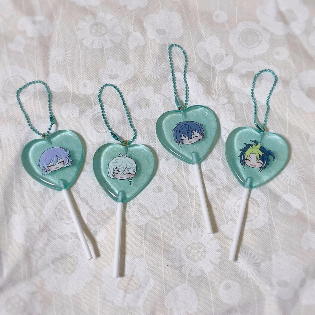 キャンディ風アクリルチャーム