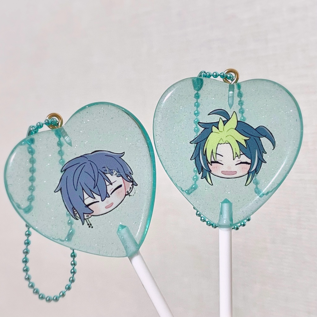 キャンディ風アクリルチャーム