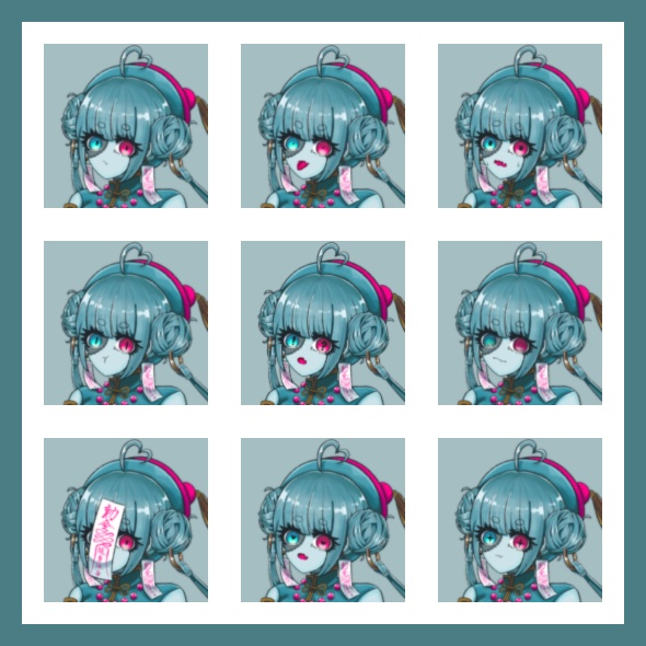 【ハロウィン特別価格!】キョンシーの女の子の立ち絵素材