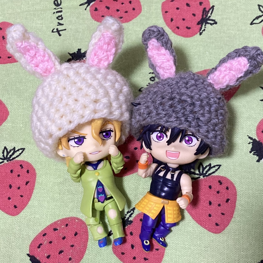 ねんどろいど用　ウサ耳帽子