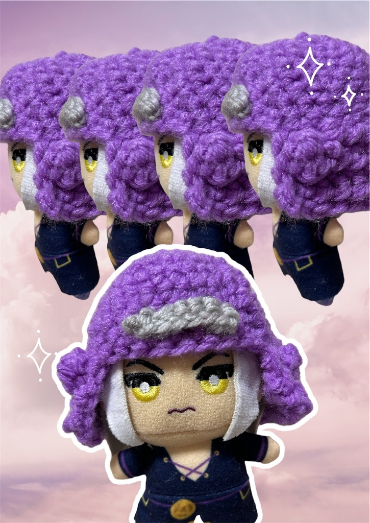 ジョジョ5部スタンド帽子(約10cmぬい用)