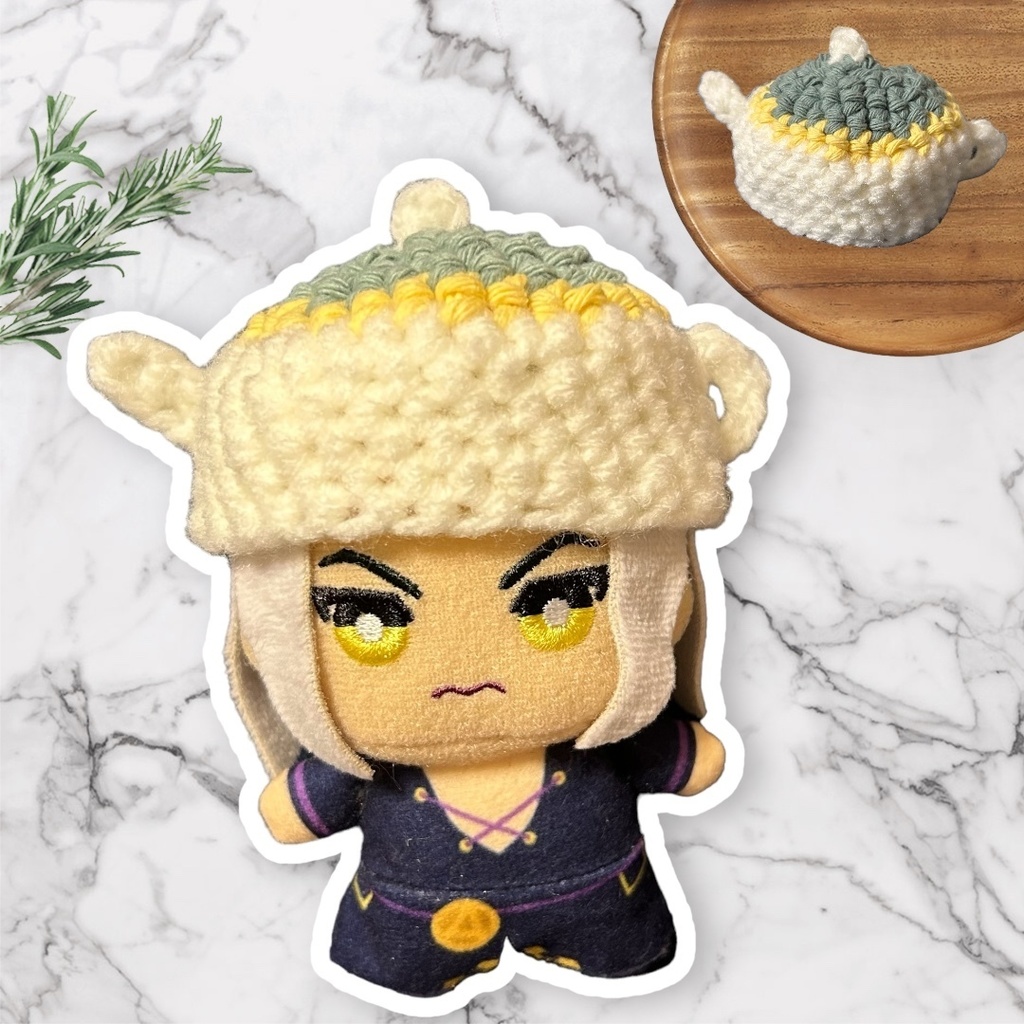 6種類のお茶会スイーツ帽子(10cmぬい用)