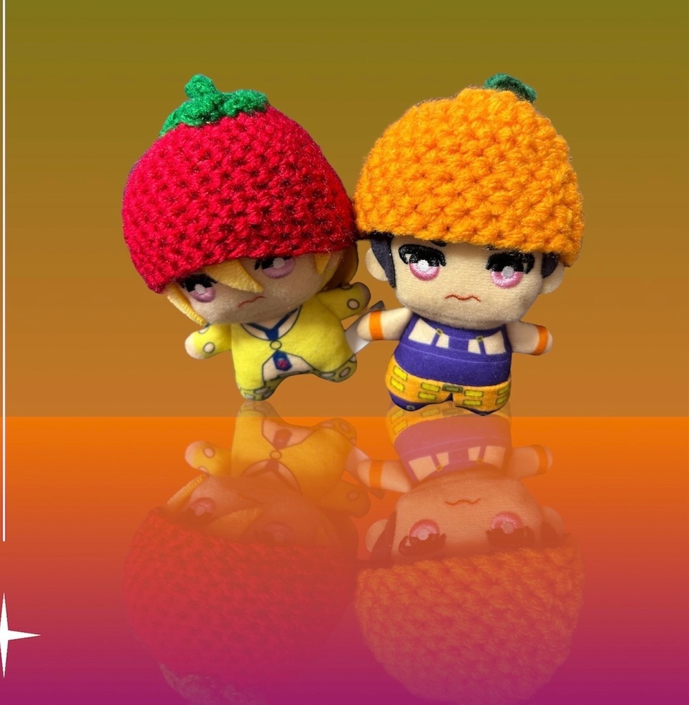 6種類のお茶会スイーツ帽子(10cmぬい用)