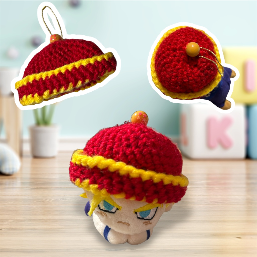 赤ちゃんトランクスと子供悟飯の帽子