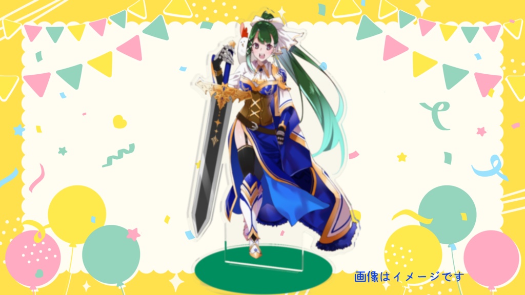 騎士風かしわアクリルスタンド