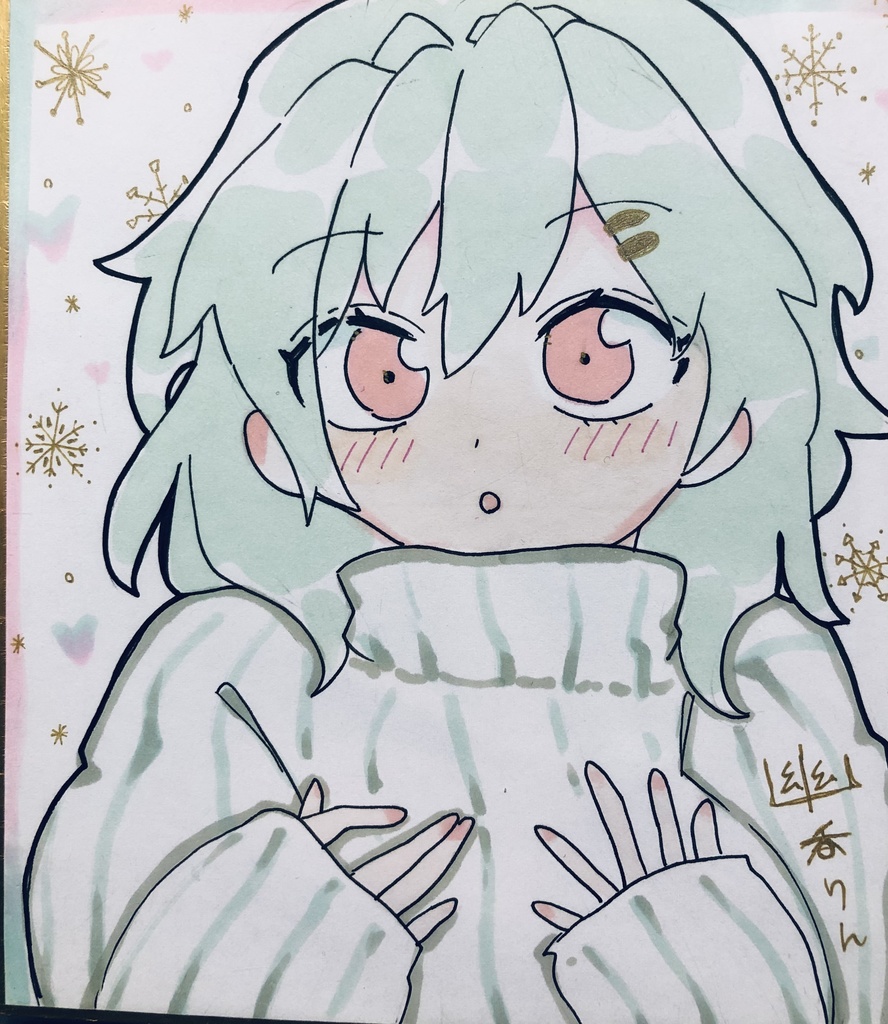 エアコミケ2 東方project イラスト色紙