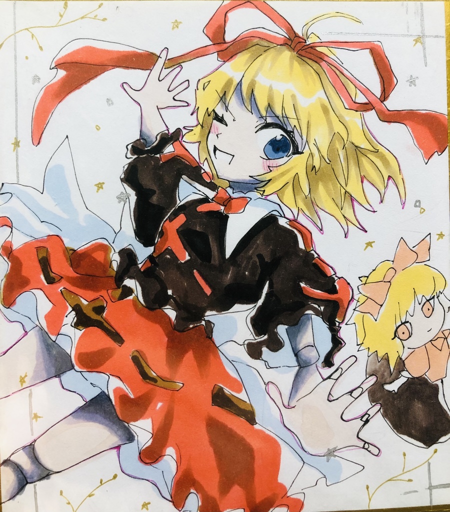 エアコミケ2 東方project イラスト色紙