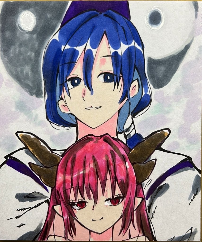 東方靈異伝 の イラスト 色紙