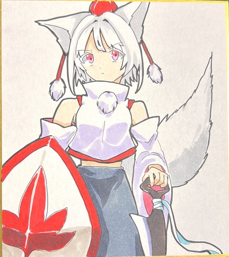 けもみみ 東方 色紙