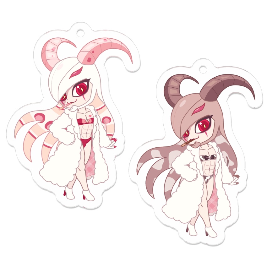 ふわふわバレンタインバイコーンアクキー 2種