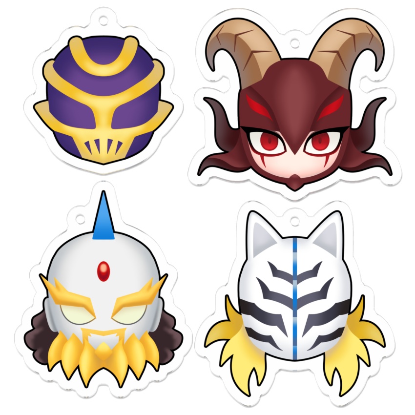 アイコン風 アクキー 4種