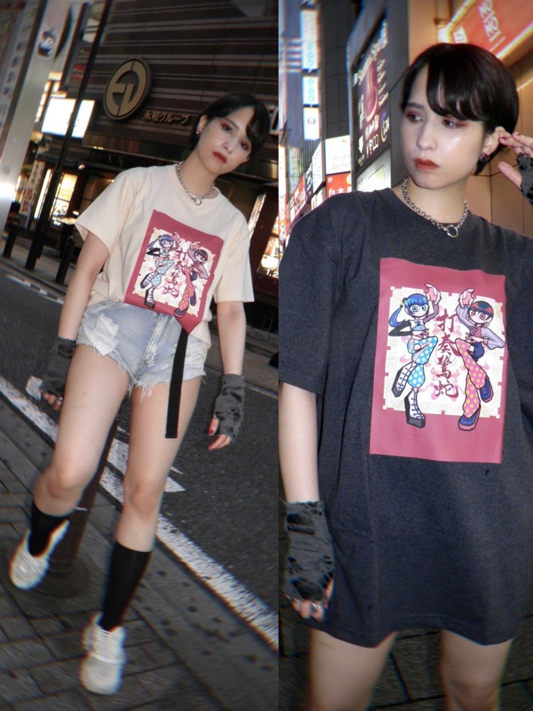 #打奏驚蛇 vol.2 T-Shirt [ ダークネイビー / ナチュラル ］