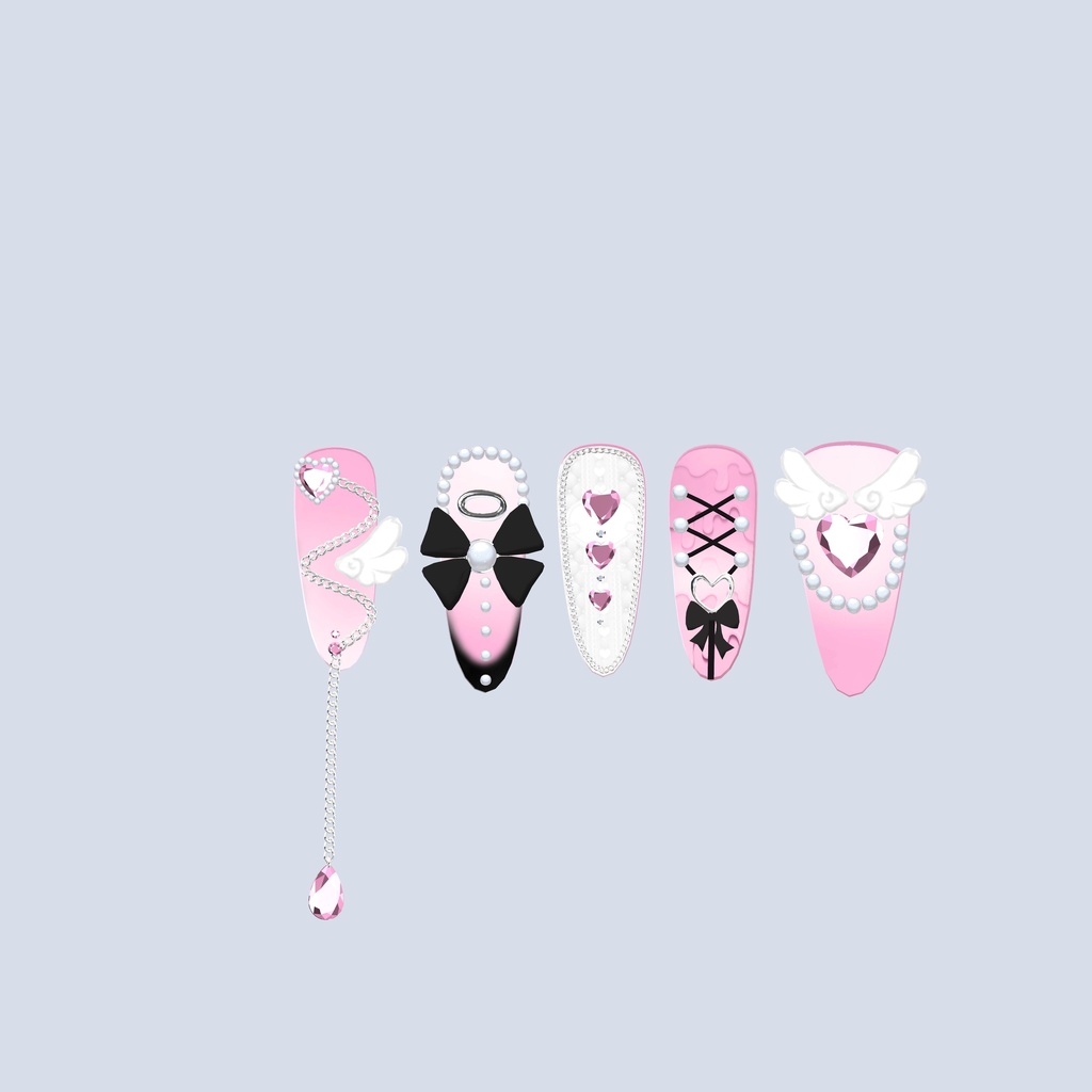 【7アバター対応】♡Dream Wing Nail♡ 