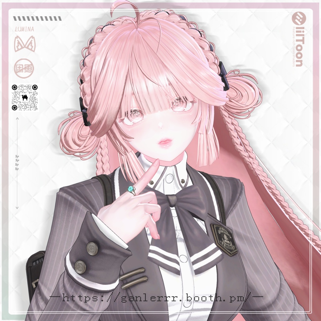 【15アバター対応】Chinese style long hair