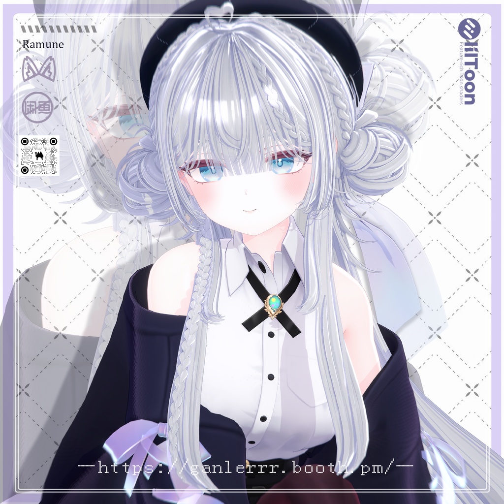 【24アバター対応】Momomimi Braids Twintail Hair