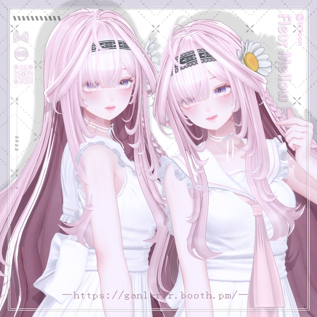 📢発売セール中【18アバター対応】Fleur Mellow Hair 