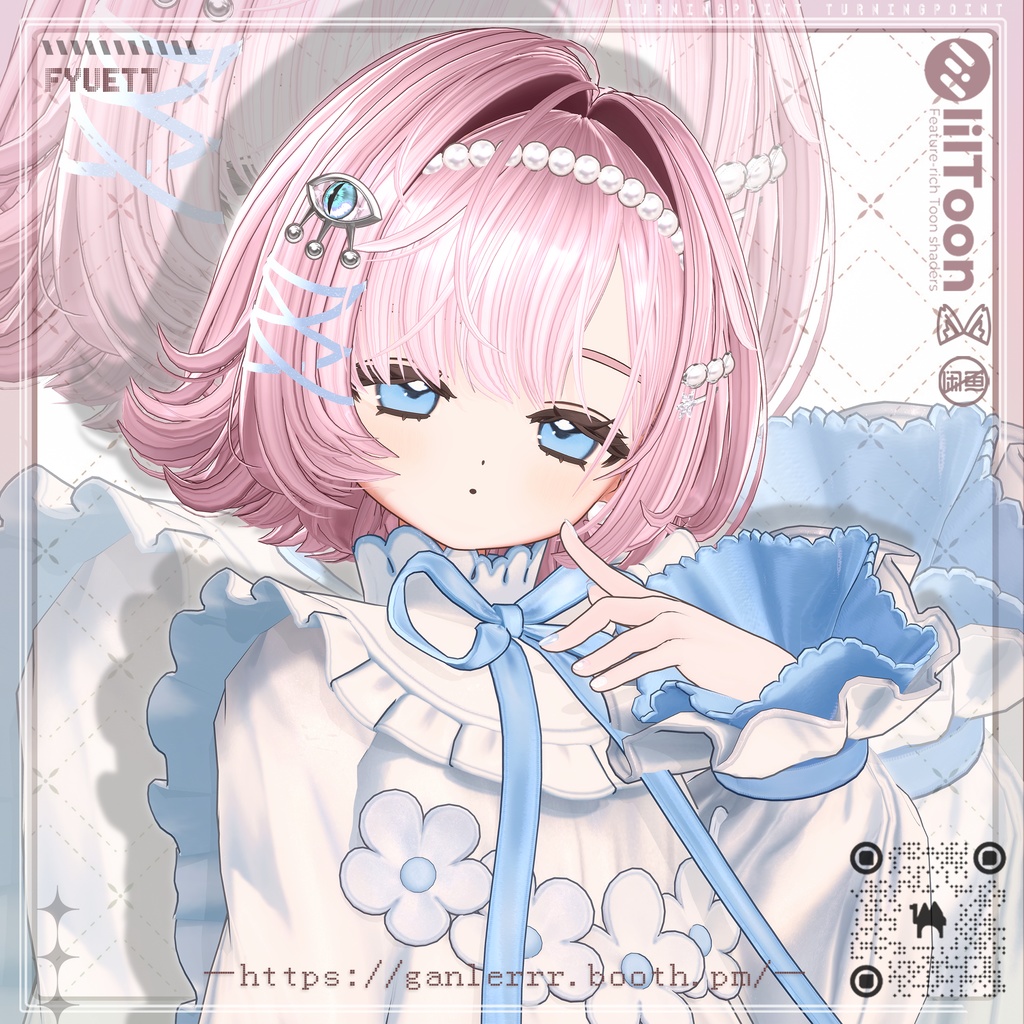 [VRChat]Porcelain Bob Hair｜ポーセリン・ボブヘア