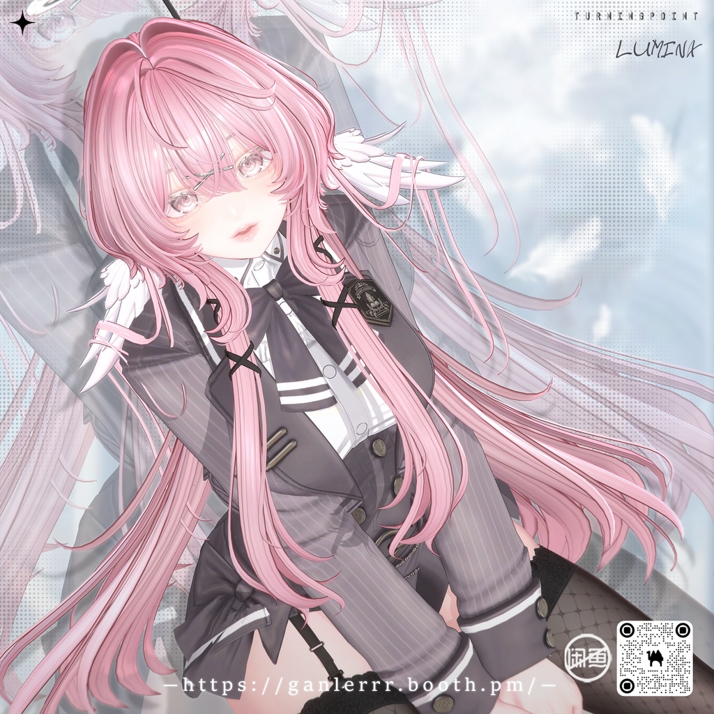🤍Sale🤍【VRC Hair】Angel Puff Hair
