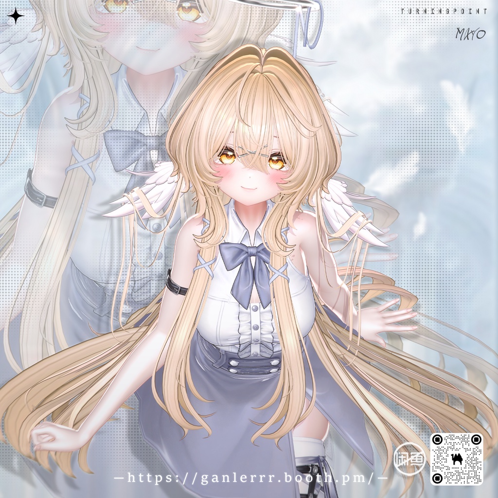 🤍Sale🤍【VRC Hair】Angel Puff Hair