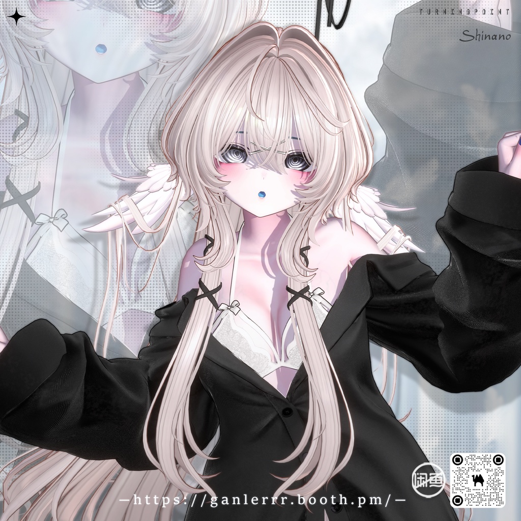 🤍Sale🤍【VRC Hair】Angel Puff Hair
