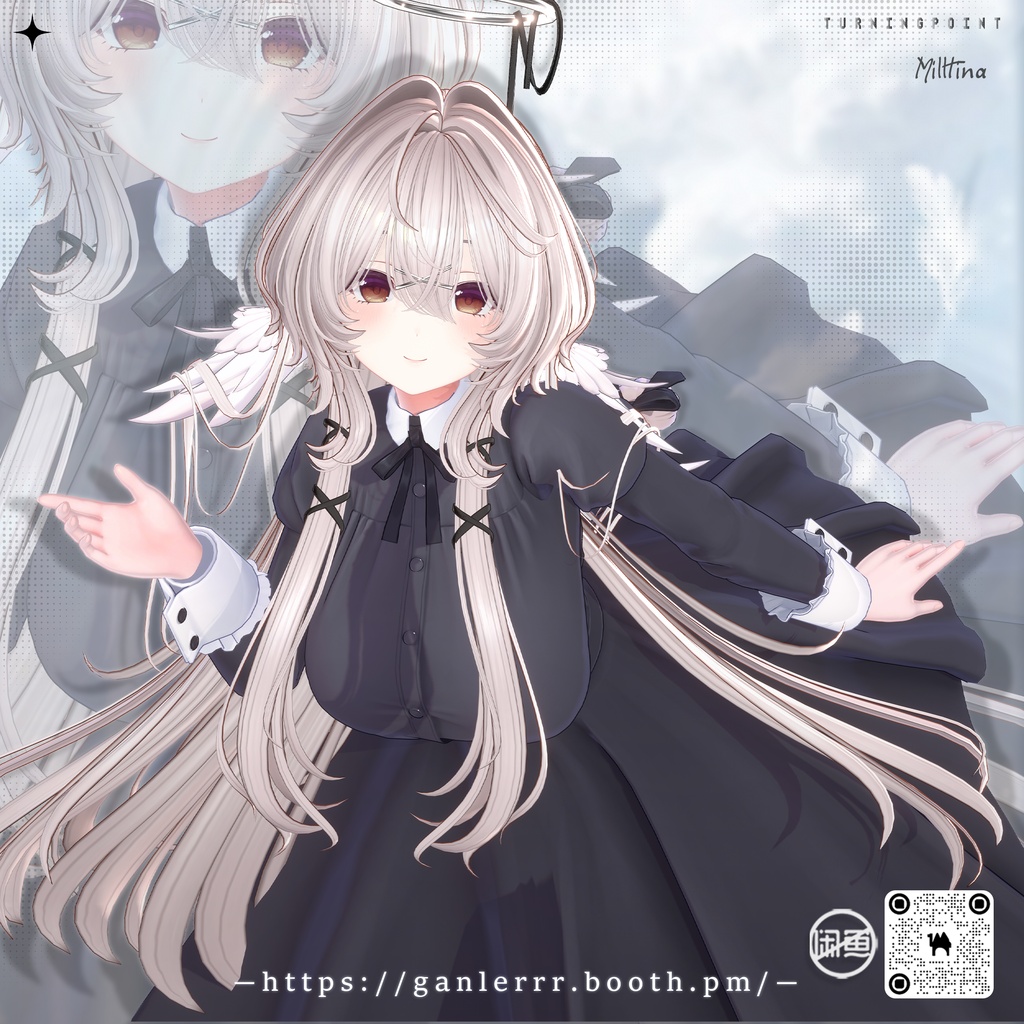 🤍Sale🤍【VRC Hair】Angel Puff Hair