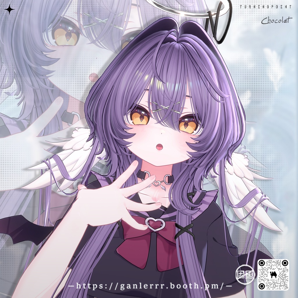 🤍Sale🤍【VRC Hair】Angel Puff Hair