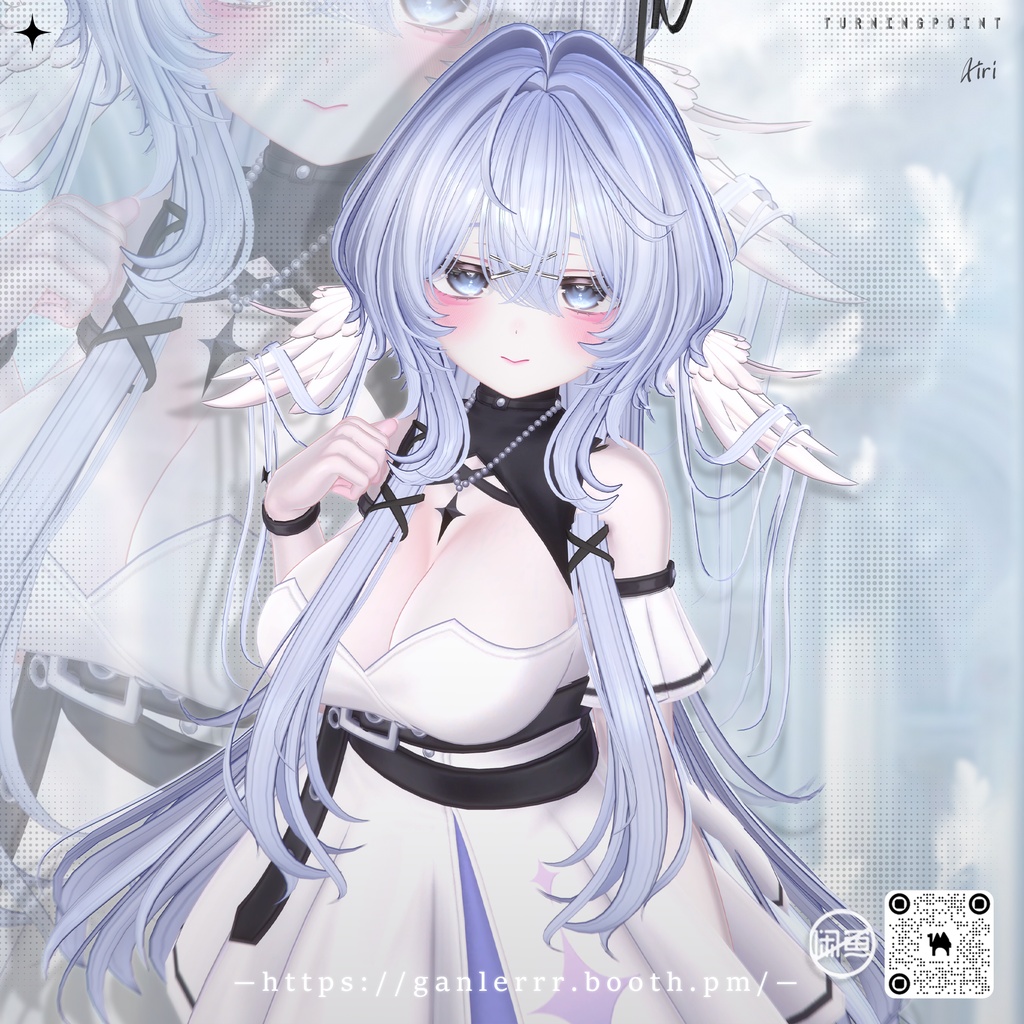 🤍Sale🤍【VRC Hair】Angel Puff Hair