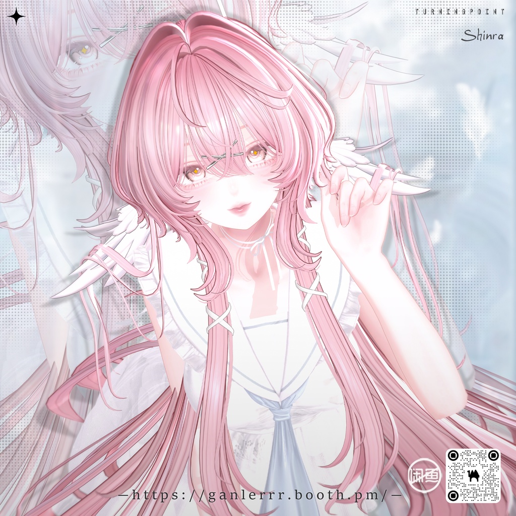 🤍Sale🤍【VRC Hair】Angel Puff Hair